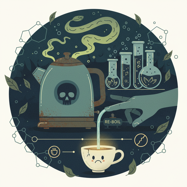 The Dead Water Sabotage: Why Re-Boiling Yesterdays Kettle Water Is the Invisible Chemistry Crime Flattening Your Brew.