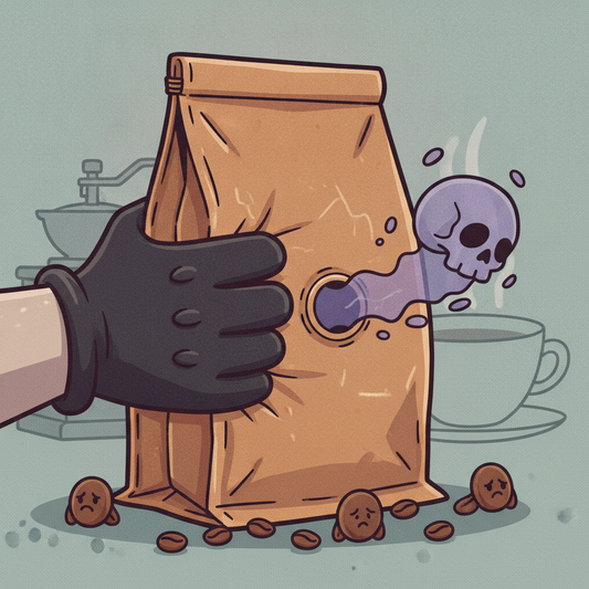 The Degassing Valve Sabotage: Why Squeezing Your Coffee Bag for a Quick Sniff Is the Invisible Crime Staling Your Beans.