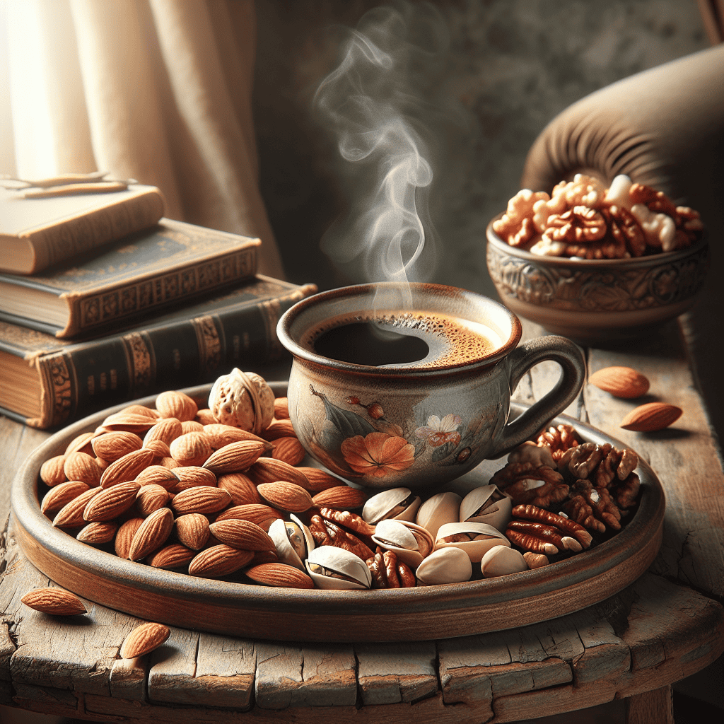 Coffee and Nuts: The Perfect Snack for Your Afternoon Pick-Me-Up.